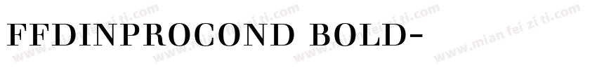 ffdinprocond bold字体下载字体转换